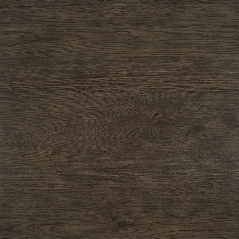 Bowery Hill Contemporary Hardwood Solid End Table in Rich Brown Walnut