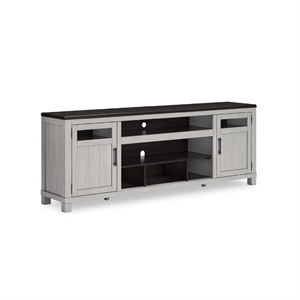 Bowery Hill Contemporary Gray & Brown 88&quot TV Stand for TVs up to 101&quot