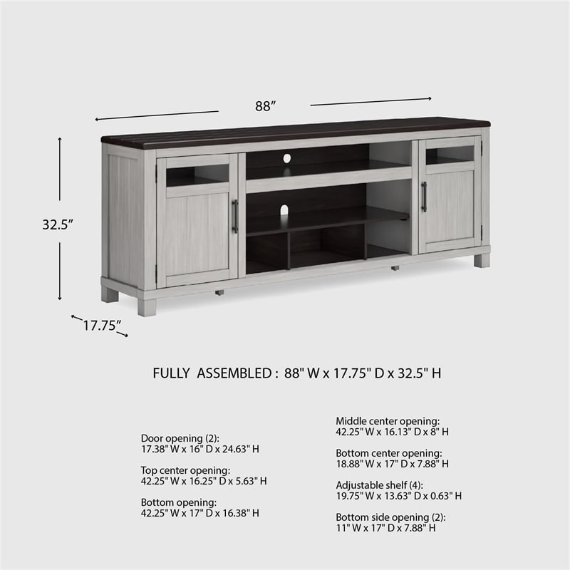 Bowery Hill Contemporary Gray & Brown 88