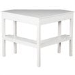 Bowery Hill Contemporary Corner Computer Desk in White Finish