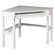 Bowery Hill Contemporary Corner Computer Desk in White Finish