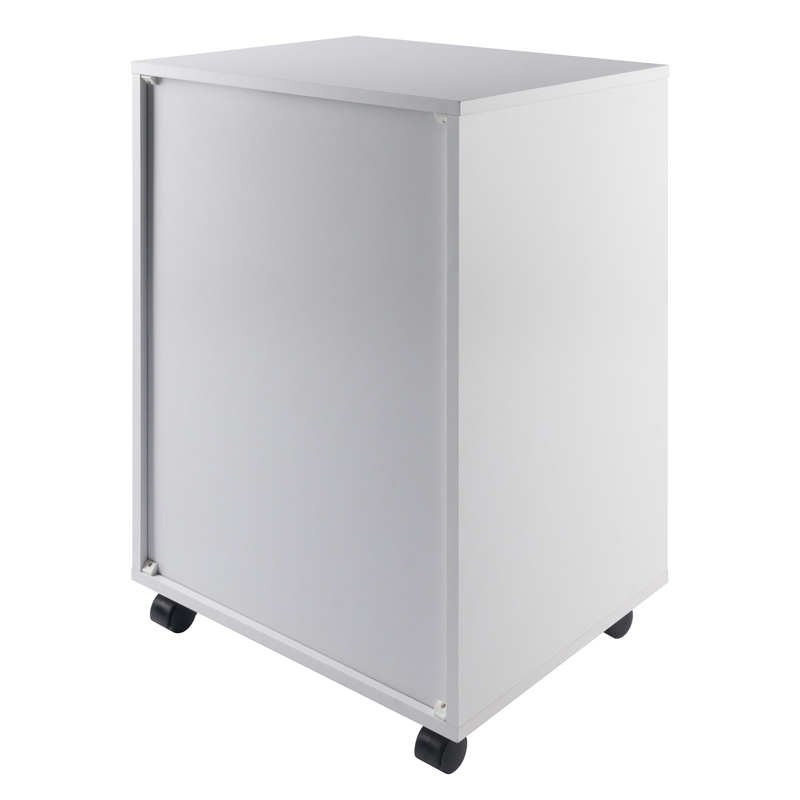 Bowery Hill 5-Drawer Transitional Wood Storage Cabinet in White