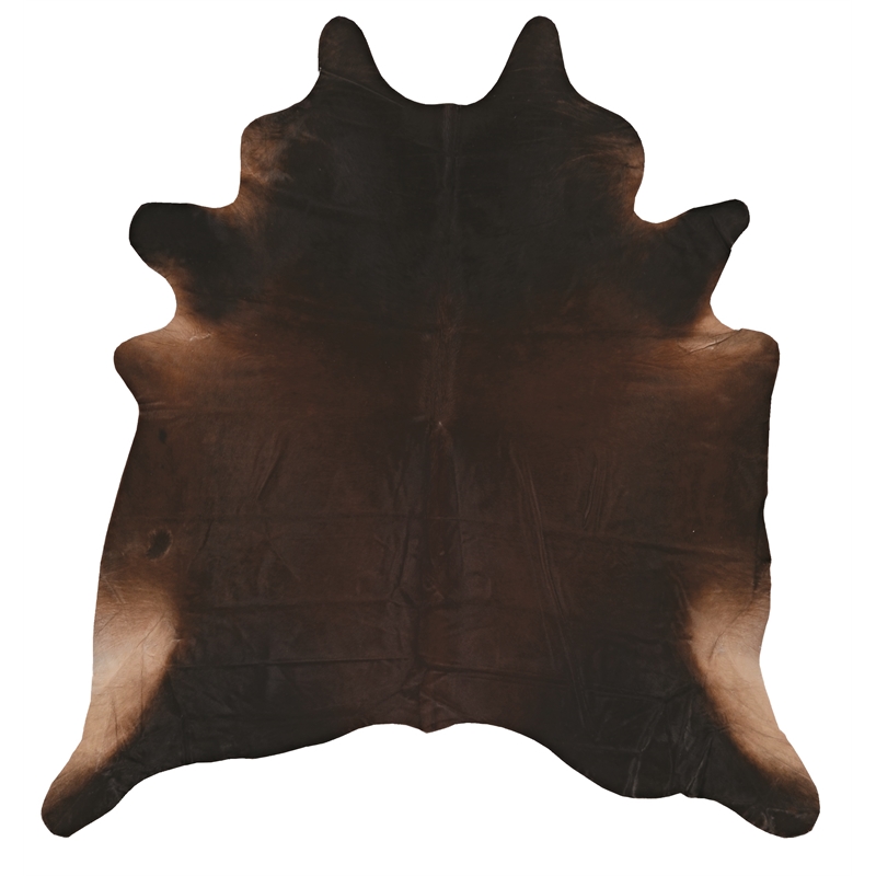 Bowery Hill Transitional Natural Dark Brindle Full Skin in Dark Brown