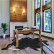 Bowery Hill Transitional Natural Dark Brindle Full Skin in Dark Brown
