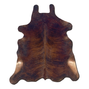 Bowery Hill Transitional Natural Dark Brindle Full Skin in Dark Brown