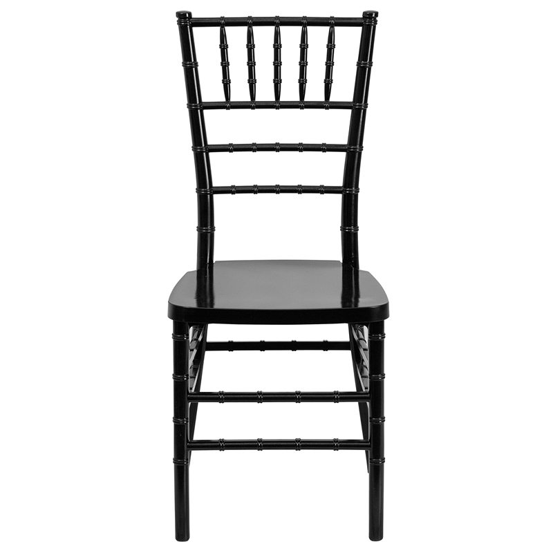 Bowery Hill Elegance Stacking Chiavari Dining Chair in Black