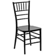 Bowery Hill Elegance Stacking Chiavari Dining Chair in Black