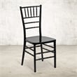 Bowery Hill Elegance Stacking Chiavari Dining Chair in Black