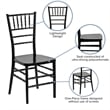 Bowery Hill Elegance Stacking Chiavari Dining Chair in Black
