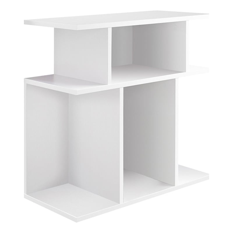 Bowery Hill Living Room/Bedroom Accent Side End Table in Laminate White