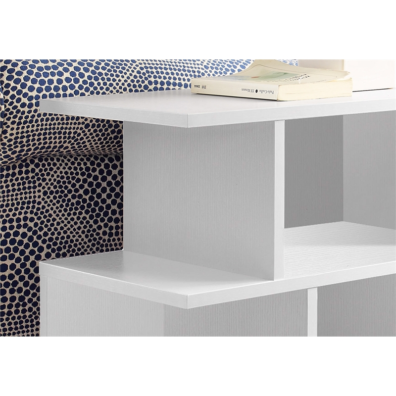 Bowery Hill Living Room/Bedroom Accent Side End Table in Laminate White