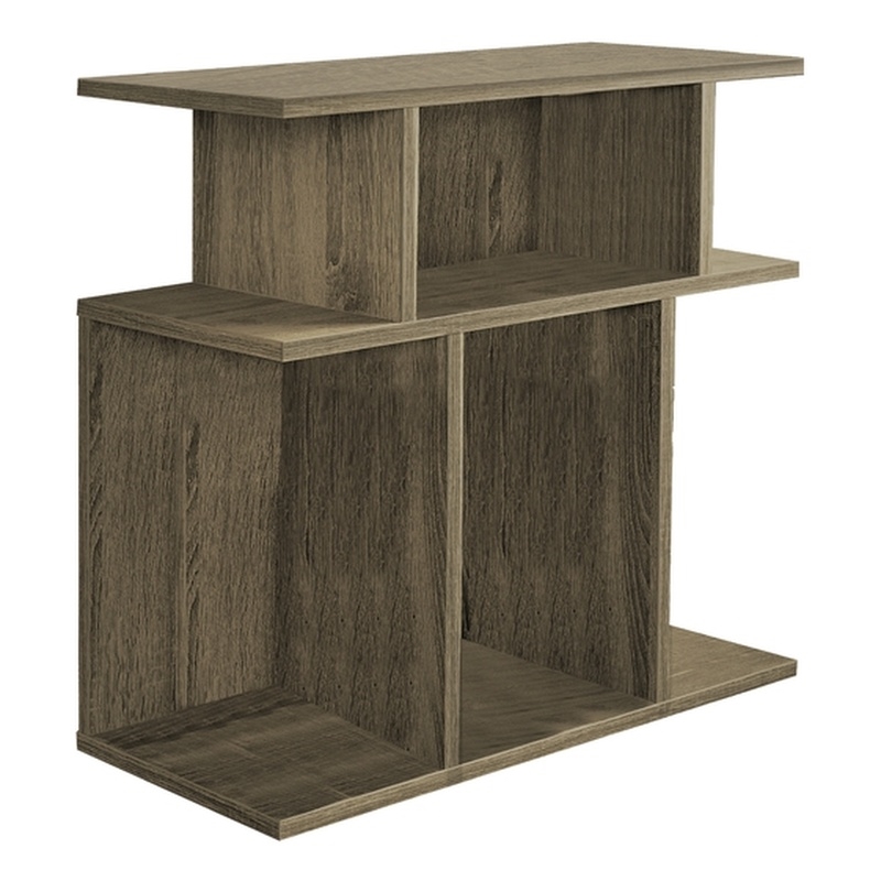 Bowery Hill Living Room/Bedroom Accent Side End Table in Laminate Brown