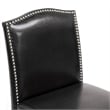 Bowery Hill Contemporary Bar Stool in Black Finish (Set of 2)