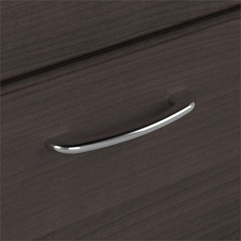 Bowery Hill 2 Drawer Lateral File Cabinet in Heather Gray - Engineered Wood