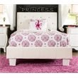 Bowery Hill Contemporary Faux Leather Twin Platform Bed in White
