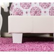 Bowery Hill Contemporary Faux Leather Twin Platform Bed in White