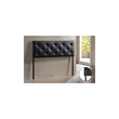 Bowery Hill Contemporary Queen Faux Leather Upholstered Headboard