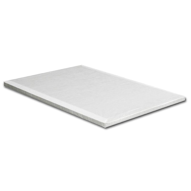 Bowery Hill Transitional Fabric 2-Inch Full Bunkie Board in White