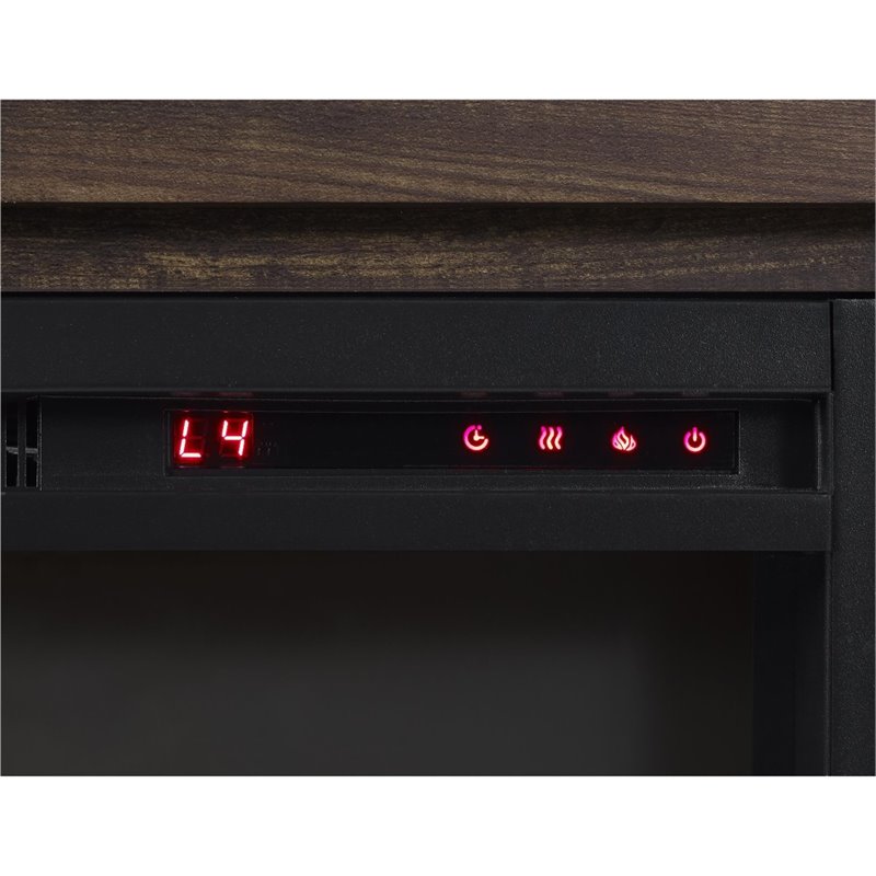 Bowery Hill Contemporary 50'' Fireplace TV Stand in Heritage Pine