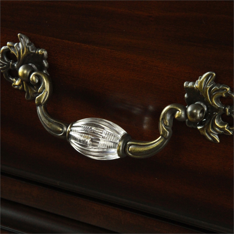 Bowery Hill 2pc Dark Walnut Solid Wood Bedroom Set - King Bed + Nightstand