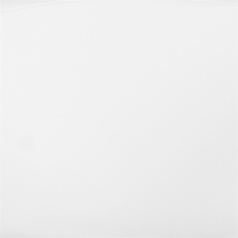 Bowery Hill Contemporary Faux Leather Adjustable Bar Stool in White