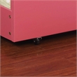 Bowery Hill Transitional Solid Wood Twin Trundle in Pink Finish