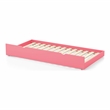 Bowery Hill Transitional Solid Wood Twin Trundle in Pink Finish