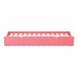 Bowery Hill Transitional Solid Wood Twin Trundle in Pink Finish
