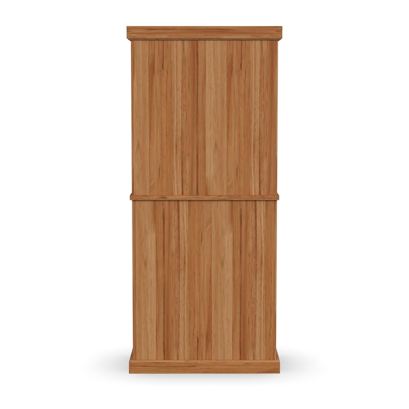 Bowery Hill Traditional Engineered Wood Pantry in Brown Finish