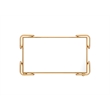 Bowery Hill Mid-Century Mirrored Metal Bar Cart in Gold Finish