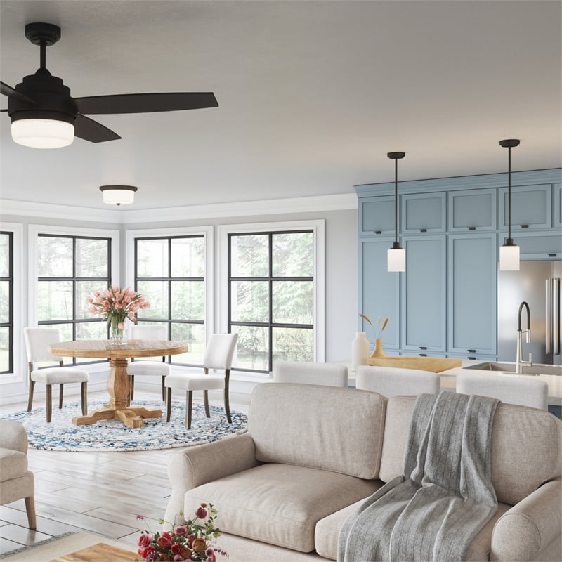 Bowery Hill Wood Upholstered Back Counter Stool Set in Heather Gray