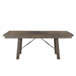 Bowery Hill Contemporary 6 Piece Dining Set in Walnut and Cream