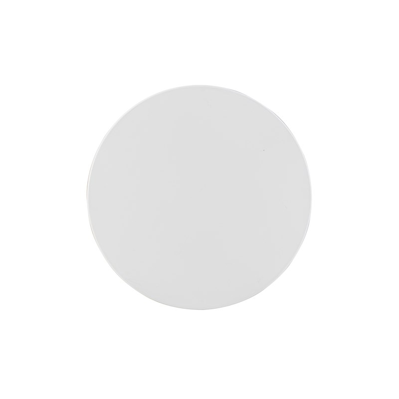 Bowery Hill Contemporary Round Wood End Table with Shelf in White