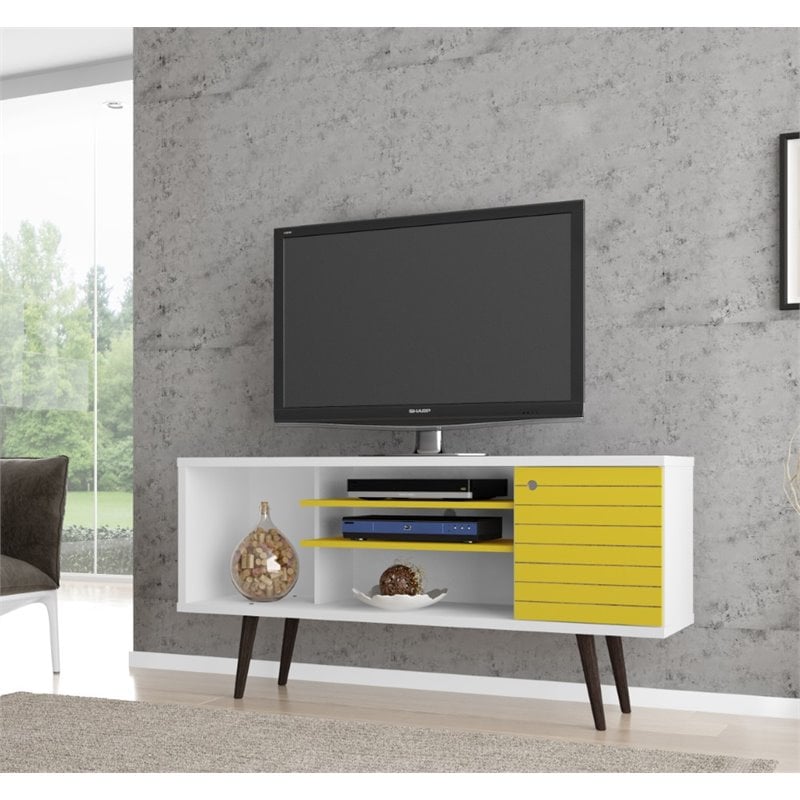 Bowery Hill Mid-Century Wood TV Stand for TVs up to 50