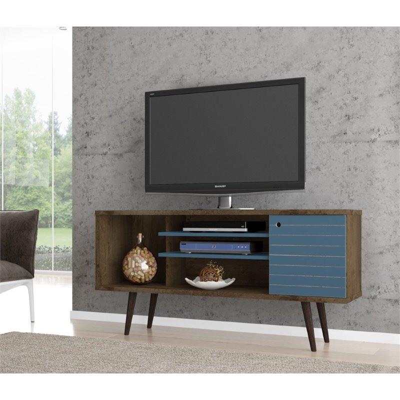 Bowery Hill Mid-Century Wood TV Stand for TVs up to 50