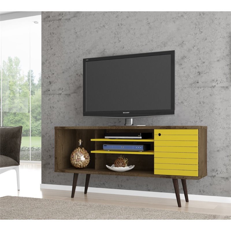 Bowery Hill Mid-Century Wood TV Stand for TVs up to 50