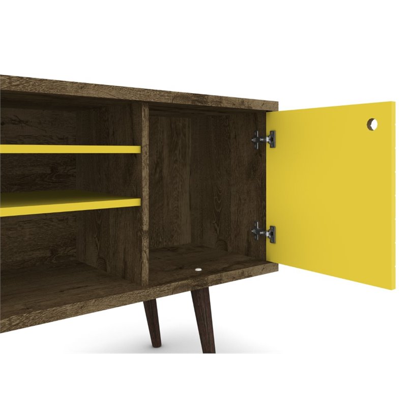 Bowery Hill Mid-Century Wood TV Stand for TVs up to 50