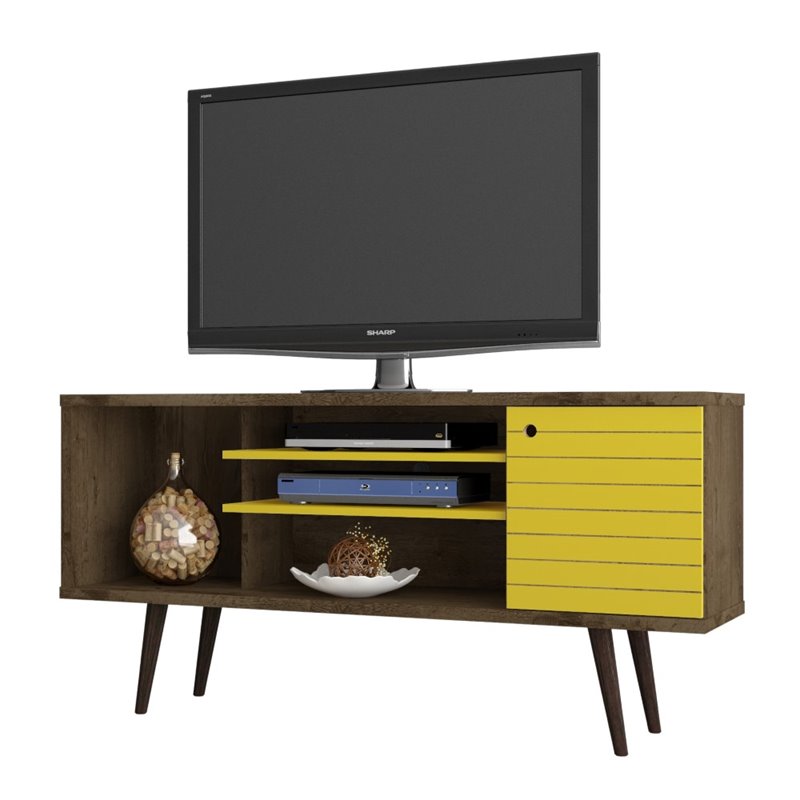 Bowery Hill Mid-Century Wood TV Stand for TVs up to 50
