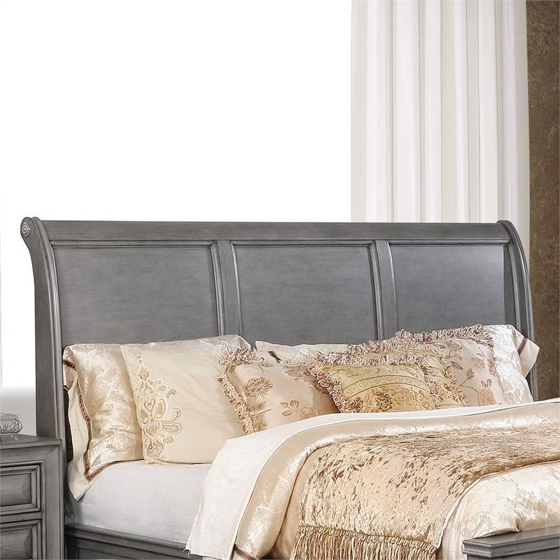Bowery Hill Wood California King Storage Platform Bed in Gray