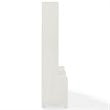 Bowery Hill Contemporary Wood Hall Tree in Distressed White (Set of 2)