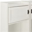Bowery Hill Contemporary Wood Hall Tree in Distressed White (Set of 2)