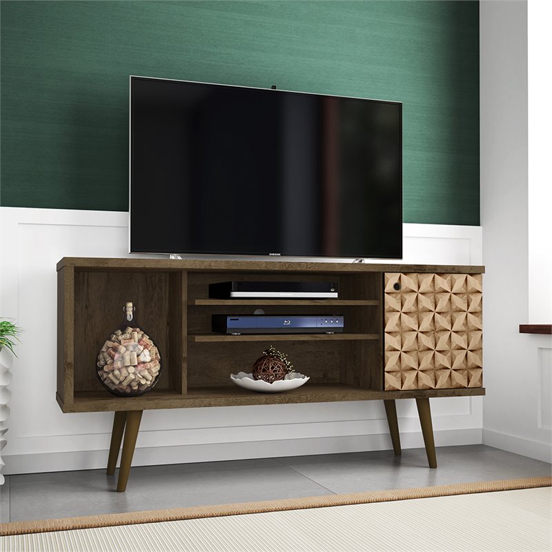 Bowery Hill Transitional Wood TV Stand for TVs up to 50