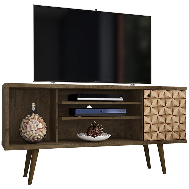 Bowery Hill Transitional Wood TV Stand for TVs up to 50