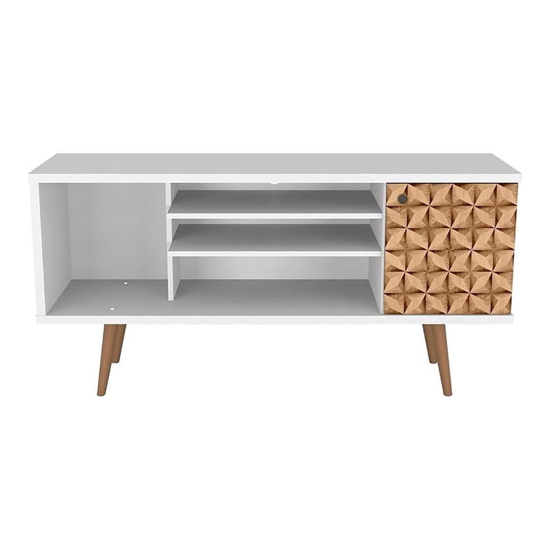 Bowery Hill Mid-Century Solid Wood TV Stand for TVs up to 50