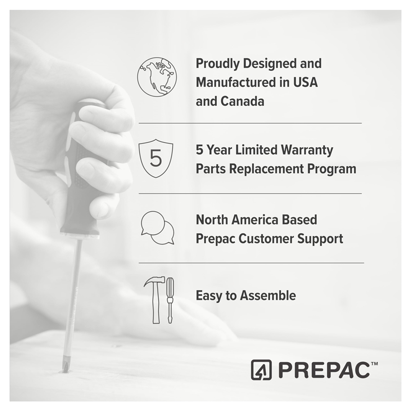 Bowery Hill Contemporary 6 Drawer Tall Chest in White Finish