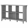 Bowery Hill Mission Wood 6 Cube Organizer in Cape Cod Gray Finish