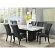 Bowery Hill Assembled Contemporary Black Finish Faux Leather Dining Chair