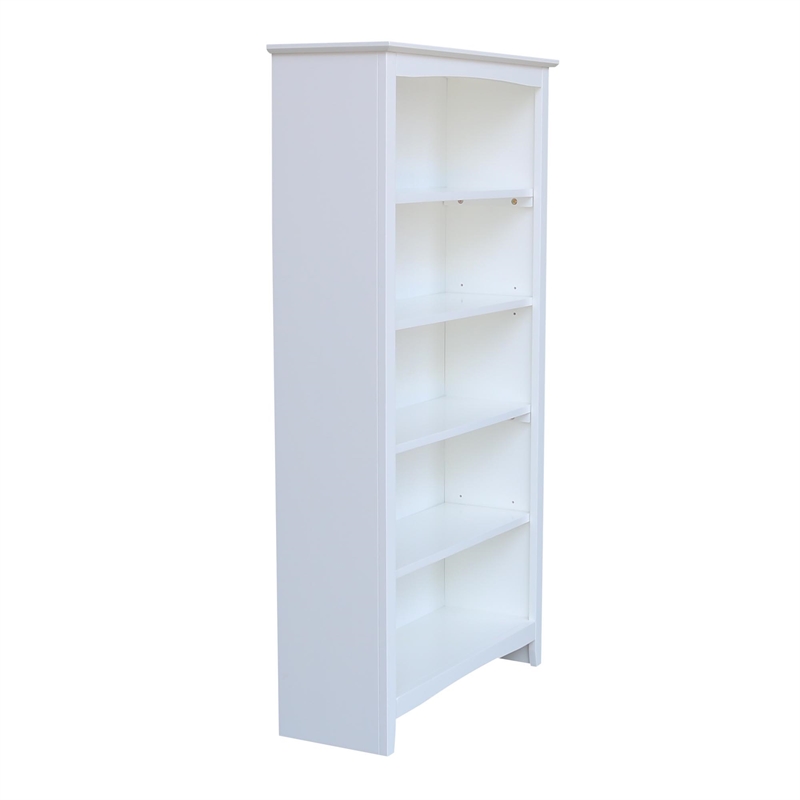 Bowery Hill Shaker Solid Parawood Bookcase - 60
