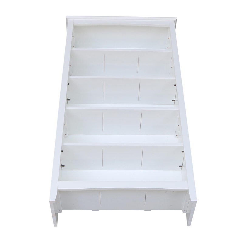 Bowery Hill Shaker Solid Parawood Bookcase - 60