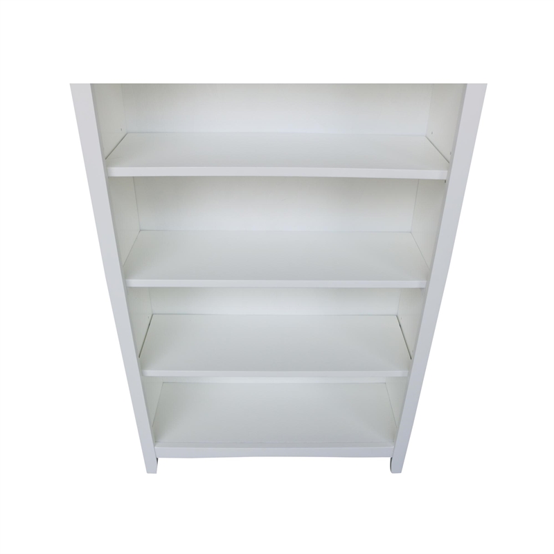Bowery Hill Shaker Solid Parawood Bookcase - 60
